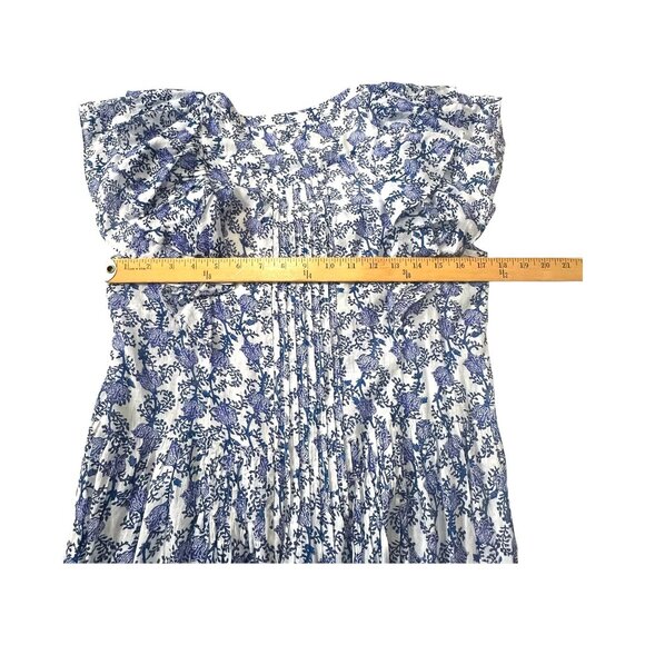 Isabel Marant Étoile Godrana Blue Floral Cotton Mini Dress FR 40, NWT - Picture 13 of 16